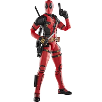 Imagen 4 de MARVEL Legends Series 6-inch Collectible Action Figure of Deadpool from Deadpool & Wolverine Movie, Red and Black Suit, Model E7385, Premium Articulated Design
