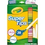 Miniatura de Crayola Super Tips 20 Plumones Delgados, 20 Colores Surtidos Clásicos, Punta Fina y Cónica, Modelo 58-8106, Paquete Estándar