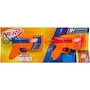 Miniatura de NERF N Series Duo Pack - 2 Lanzadores Ward N1 Vortex (Azul y Naranja), 12 Dardos N1 Compatibles, Serie N para Niños +8 Años, Capacidad 6 Dardos Cada Uno, Juegos al Aire Libre