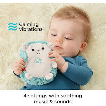 Imagen 5 de Fisher-Price Juguete para Bebé Erizo de Vibraciones Relajantes, Modelo B07PYLP27Z, Color Gris, Multicolor, Forma de Erizo, Alimentación 2 Pilas AA, para Niños de 0 Meses en Adelante, Marca Fisher-Price