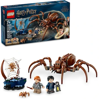 Imagen 1 de LEGO Harry Potter 76434 Aragog en el Bosque Prohibido Set de Construcción, Figura de Araña Acromántula Gigante, 2 Minifiguras (Harry Potter y Ron Weasley), 195 Piezas, Tamaño 7 cm Alto x 16 cm Largo x 18 cm Ancho, Serie Harry Potter, para 7+ Años