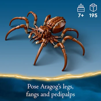 Imagen 3 de LEGO Harry Potter 76434 Aragog en el Bosque Prohibido Set de Construcción, Figura de Araña Acromántula Gigante, 2 Minifiguras (Harry Potter y Ron Weasley), 195 Piezas, Tamaño 7 cm Alto x 16 cm Largo x 18 cm Ancho, Serie Harry Potter, para 7+ Años