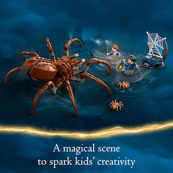 Imagen 5 de LEGO Harry Potter 76434 Aragog en el Bosque Prohibido Set de Construcción, Figura de Araña Acromántula Gigante, 2 Minifiguras (Harry Potter y Ron Weasley), 195 Piezas, Tamaño 7 cm Alto x 16 cm Largo x 18 cm Ancho, Serie Harry Potter, para 7+ Años
