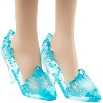 Imagen 5 de Muñeca Mattel Disney Frozen Elsa con Look Reina de Hielo Azul, Capa y Falda Suaves, Zapatos, Cabello Rubio Largo en Trenza Lateral, Tamaño 29 cm, Modelo HLW47, para Niños +3 Años