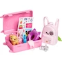 Miniatura de Barbie Muñeca Viajera 'Malibu' Roberts con Cabello Rubio, Serie Malibu, Incluye Perrito, Maleta, Mochila, Calcomanías y Más de 10 Accesorios de Viaje, para Niñas de 3 Años en Adelante