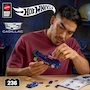 Miniatura de Mattel Brick Shop Hot Wheels Serie Speed Juguete de Construcción Cadillac Project GTP Hypercar Escala 1:32 con 236 Piezas, Hoja de Decales, Auto Die-Cast Exclusivo de Metal y Placa de Colección
