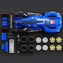 Miniatura de Mattel Brick Shop Hot Wheels Serie Speed Juguete de Construcción Cadillac Project GTP Hypercar Escala 1:32 con 236 Piezas, Hoja de Decales, Auto Die-Cast Exclusivo de Metal y Placa de Colección