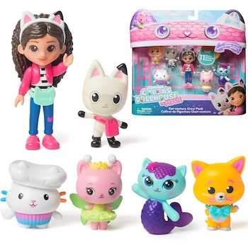 Imagen de referencia para Set de los Gatoaventureros de Gabby's Dollhouse DreamWorks, 11 Piezas para Niños 3+ Años, ASIN B0DT8HDDG7