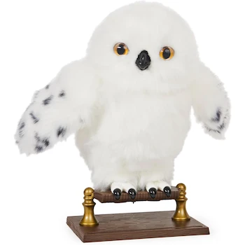 Imagen de referencia para Wizarding World, Lechuza Hedwig de Harry Potter en Peluche Blanco, Tamaño 9 Pulgadas, Modelo 6061829, Serie Harry Potter, con Sobre de Hogwarts, Juguete para Niños a Partir de 5 Años