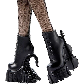 Imagen 5 de Monster High Muñeca de Colección Wednesday Addams Temporada 1 Episodio 1 Miércoles 11.5 pulgadas Negra y Blanca Muñeca Articulada de Moda