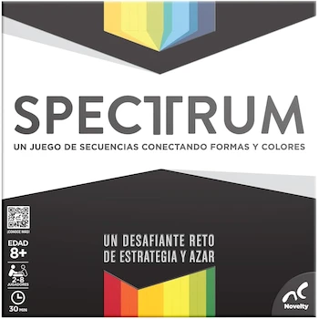 Imagen 4 de Novelty Corp Spectrum Juego de Mesa de Estrategia y Secuencia para 2-4 Jugadores, Edad Recomendada 2+, Serie En Familia