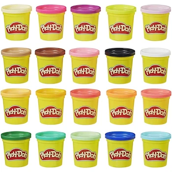 Imagen 3 de Play-Doh Súper Maletín de Colores - Set de 20 Latas de 84 gramos de Masa No Tóxica Multicolor para Niños y Niñas - Juguete de Manualidades Creativas, Modelo B01C7DTI3M, ASIN B01C7DTI3M, Edad 2+