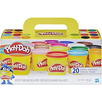 Imagen 4 de Play-Doh Súper Maletín de Colores - Set de 20 Latas de 84 gramos de Masa No Tóxica Multicolor para Niños y Niñas - Juguete de Manualidades Creativas, Modelo B01C7DTI3M, ASIN B01C7DTI3M, Edad 2+
