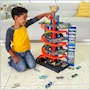 Miniatura de HOT WHEELS City Mega Garage, Pista de Juguete Multinivel con Ascensor Giratorio, para Niños 4+ Años, Incluye 1 Vehículo a Escala 1:64, Capacidad para 100+ Coches, Tamaño 91.44 x 25.4 x 101.6 cm, Modelo GJR04, Serie Track Sets