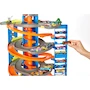 Miniatura de HOT WHEELS City Mega Garage, Pista de Juguete Multinivel con Ascensor Giratorio, para Niños 4+ Años, Incluye 1 Vehículo a Escala 1:64, Capacidad para 100+ Coches, Tamaño 91.44 x 25.4 x 101.6 cm, Modelo GJR04, Serie Track Sets
