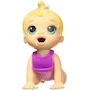 Miniatura de Baby Alive Hora de Comer Muñeca Rubia 20 cm para Niños de 3 Años en Adelante, Línea Baby Alive de Mattel, Muñeca Interactiva Bebé con Cabello Rubio Largo, Tamaño Compacto 8 Pulgadas