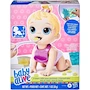 Miniatura de Baby Alive Hora de Comer Muñeca Rubia 20 cm para Niños de 3 Años en Adelante, Línea Baby Alive de Mattel, Muñeca Interactiva Bebé con Cabello Rubio Largo, Tamaño Compacto 8 Pulgadas