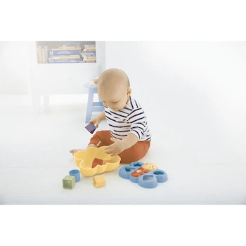 Imagen 2 de Fisher-Price Mariposa de Bloques Divertidos Clasificador de Formas Multicolor, 6 Bloques, Modelo CDC22, para Bebés de 6 Meses en Adelante