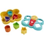 Miniatura de Fisher-Price Mariposa de Bloques Divertidos Clasificador de Formas Multicolor, 6 Bloques, Modelo CDC22, para Bebés de 6 Meses en Adelante