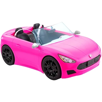 Imagen de referencia para Barbie Vehículo Coche Convertible Rosa Exterior Interior Negro para Muñecas Niñas 3+ Años Mattel Imaginación Espacio 2 Muñecas Venden Separado Modelo B09BW44GBG Serie Convertible Rosa