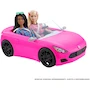 Miniatura de Barbie Vehículo Coche Convertible Rosa Exterior Interior Negro para Muñecas Niñas 3+ Años Mattel Imaginación Espacio 2 Muñecas Venden Separado Modelo B09BW44GBG Serie Convertible Rosa