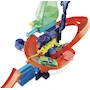 Miniatura de Hot Wheels Pista City Color Shifters Laboratorio Científico Set de Juego con Cambio de Color, Vehículo Incluido, para Niños de 4 Años, Serie Color Shifters, Tamaño Grande con 8 Piezas y Rampas, Color Azul y Multicolor