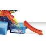 Miniatura de Hot Wheels Pista City Color Shifters Laboratorio Científico Set de Juego con Cambio de Color, Vehículo Incluido, para Niños de 4 Años, Serie Color Shifters, Tamaño Grande con 8 Piezas y Rampas, Color Azul y Multicolor