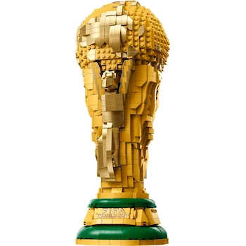 Imagen 4 de LEGO Editions Trofeo Oficial de la Copa Mundial de la FIFA Réplica Set de Construcción y Decoración para Niños Regalo para Aficionados al Deporte con Minimodelo Modelo 43020 Dorado de 18 cm de Altura 8 Piezas Edad 6+ Serie FIFA World Cup