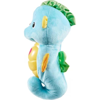 Imagen 4 de Fisher-Price Juguete Peluche Caballito de Mar Serie Dulces Sueños Soothe & Glow, Color Azul, Modelo B00P4CEUS2, Altura 29 cm