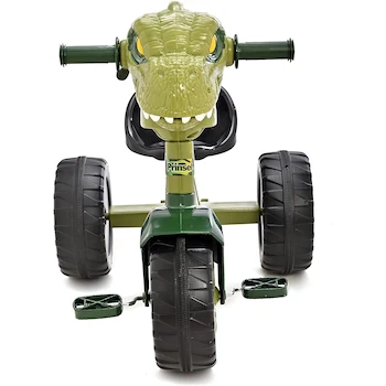 Imagen 4 de Prinsel Triciclo de T-Rex Trax Dinosaurio Montable para Niños, Verde, Modelo 1387, para Edades 2-5 Años, Altura 53 cm, Material Plástico y Metal