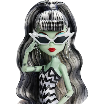 Imagen 2 de Monster High Skullector Frankie Stein x Barbie 80 Aniversario Muñeca de Colección, Modelo JHK28, Tamaño 10.5 Pulgadas, Edición Limitada Mattel Serie Skullector