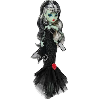 Imagen 3 de Monster High Skullector Frankie Stein x Barbie 80 Aniversario Muñeca de Colección, Modelo JHK28, Tamaño 10.5 Pulgadas, Edición Limitada Mattel Serie Skullector