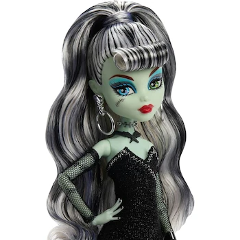 Imagen 4 de Monster High Skullector Frankie Stein x Barbie 80 Aniversario Muñeca de Colección, Modelo JHK28, Tamaño 10.5 Pulgadas, Edición Limitada Mattel Serie Skullector