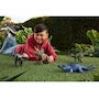 Miniatura de Mattel Jurassic World Rebirth Gigantic Thrashers Tyrannotitian Dinosaur Action Figure Toy, Model JCL75, Grey, 13.4 Ounces, for Ages 4 Years and Up