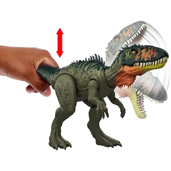 Imagen 3 de Mattel Jurassic World Rebirth Gigantic Thrashers Tyrannotitian Dinosaur Action Figure Toy, Model JCL75, Grey, 13.4 Ounces, for Ages 4 Years and Up