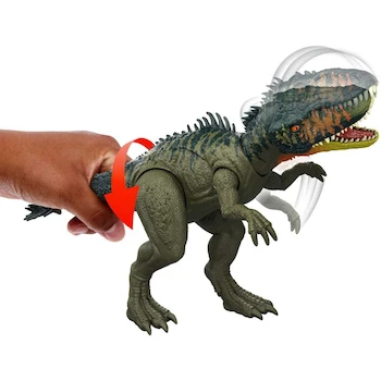 Imagen 4 de Mattel Jurassic World Rebirth Gigantic Thrashers Tyrannotitian Dinosaur Action Figure Toy, Model JCL75, Grey, 13.4 Ounces, for Ages 4 Years and Up