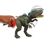 Miniatura de Mattel Jurassic World Rebirth Gigantic Thrashers Tyrannotitian Dinosaur Action Figure Toy, Model JCL75, Grey, 13.4 Ounces, for Ages 4 Years and Up