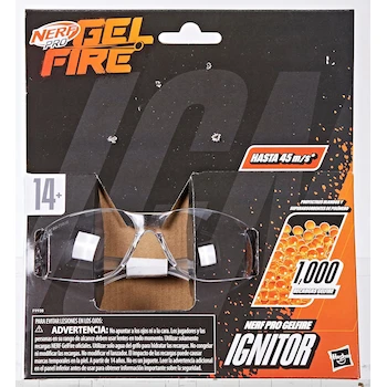 Imagen 4 de NERF Hasbro Pro Gelfire Ignitor Lanzador de Juguete - Modelo Ignitor - Serie Pro Gelfire - Capacidad 60 Cargas - Incluye 1.000 Recargas Gelfire - Color Naranja y Negro - Para Adolescentes 14+ Años - Regalo Navidad Reyes Magos