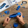 Miniatura de Mattel Brick Shop Hot Wheels Juguete de Construcción Speed '94 Audi Avant RS2, Escala 1:32, Auto Exclusivo de Metal Die-Cast, Incluye Placa de Colección, Color Plata/Verde, Serie Brick Builder, Tamaño Estándar 1:32