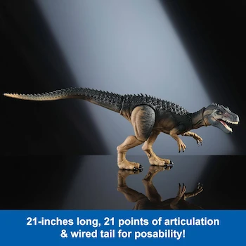 Imagen 5 de Mattel Jurassic World Hammond Collection Figura de Acción de Dinosaurio Allosaurus Modelo JCG13, Tamaño 21 Pulgadas de Largo por 6.8 Pulgadas de Alto, Edad Recomendada 8+ Años