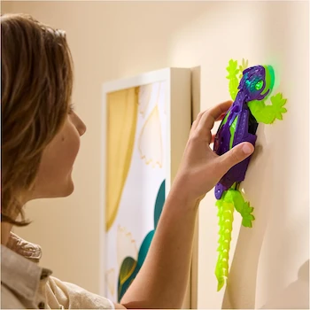 Imagen 2 de HEX BOTS Gecko que Brilla en la Oscuridad, Juguete Robótico de Control Remoto Recargable, Modelo 6075451, Color Multicolor, Serie HEX BOTS, Material Plástico, para Niños y Niñas desde 4 Años