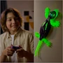 Miniatura de HEX BOTS Gecko que Brilla en la Oscuridad, Juguete Robótico de Control Remoto Recargable, Modelo 6075451, Color Multicolor, Serie HEX BOTS, Material Plástico, para Niños y Niñas desde 4 Años