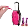 Miniatura de Muñeca Monster High Skulltimate Secrets Draculaura de la Serie Destination Gore-geous Oasis, Modelo JDR50, Tamaño 12.6 pulgadas de alto, Colores Principalmente Rosa y Negro