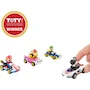Miniatura de Hot Wheels Mario Kart Paquete de 4 Vehículos Die-cast a Escala 1:64 con Mario, Luigi, Bowser y Yoshi Negro Exclusivo Amazon