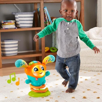 Imagen 2 de Fisher-Price DJ Bouncy Salta y Aprende, Juguete para Bebés de 9-36 Meses, Modelo HFT76, Color Multicolor, Dimensiones 33x28x19 cm, Peso 1.24 kg