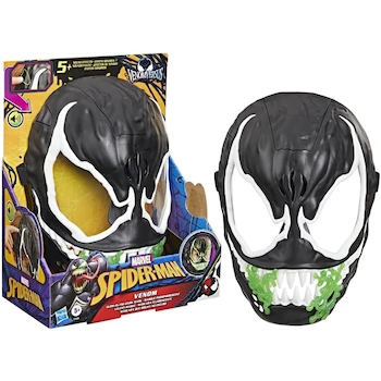 Imagen 3 de MARVEL Hasbro Spider-Man VenomVersus - Máscara de Juguete Fluorescente, para Niños y Niñas a Partir de 5 Años, Altura 25.4 cm, Serie VenomVersus, Modelo Feature Mask, Unidad 1