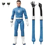 Miniatura de Marvel Legends Series Mister Fantastic Figura de Acción de 15 cm, Los 4 Fantásticos: Primeros Pasos, Colección Retro, Escala 6 Pulgadas, Articulada, Color Azul, Modelo F4454, Hasbro