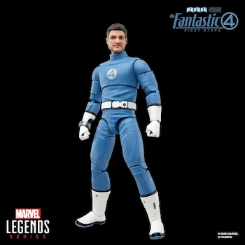 Imagen 3 de Marvel Legends Series Mister Fantastic Figura de Acción de 15 cm, Los 4 Fantásticos: Primeros Pasos, Colección Retro, Escala 6 Pulgadas, Articulada, Color Azul, Modelo F4454, Hasbro