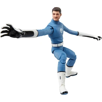 Imagen 4 de Marvel Legends Series Mister Fantastic Figura de Acción de 15 cm, Los 4 Fantásticos: Primeros Pasos, Colección Retro, Escala 6 Pulgadas, Articulada, Color Azul, Modelo F4454, Hasbro