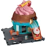 Miniatura de Hot Wheels City Pista de Juguete Heladería HTN77 Set con 1 Auto a Escala 1:64 Serie Downtown Ice Cream Swirl para Niños de 3 Años en Adelante